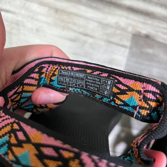 Teva Original Universal Hiking Sandals Aztec Black Multi Women’s Size 9 - Picture 10 of 10